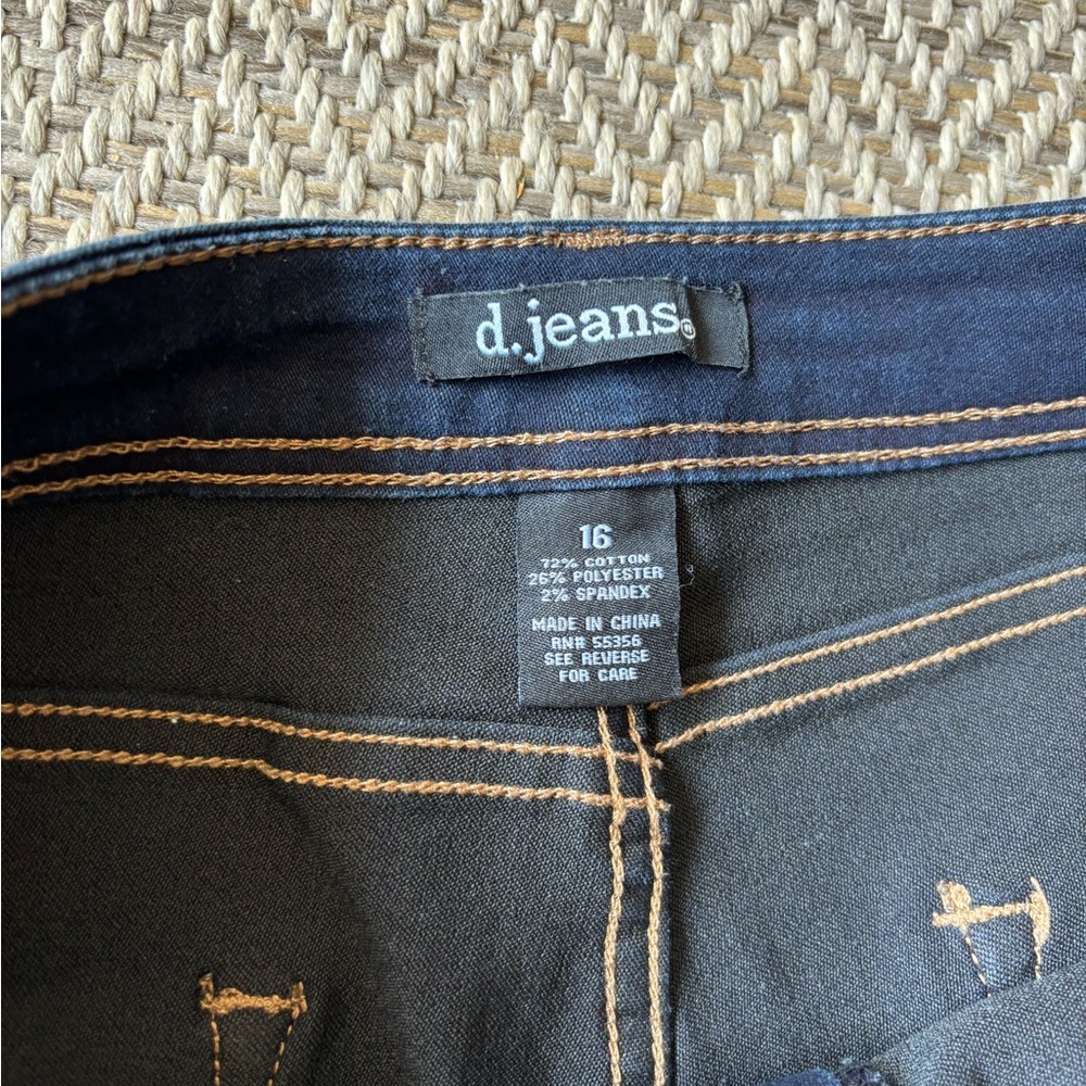 d. jeans NWOT 5 Pocket Jeans Size 16 - Picture 5 of 9